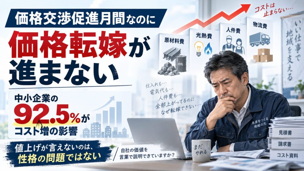 価格転嫁中小企業