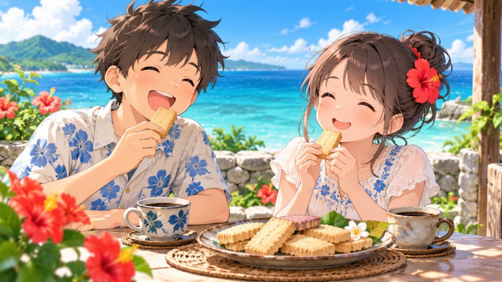 ちんすこうは美味しいお菓子。まずくはないです。
