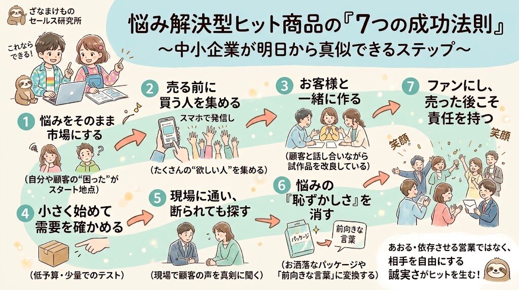 ヒット商品のマーケティング事例に学ぶ、中小企業が真似できる7つの法則