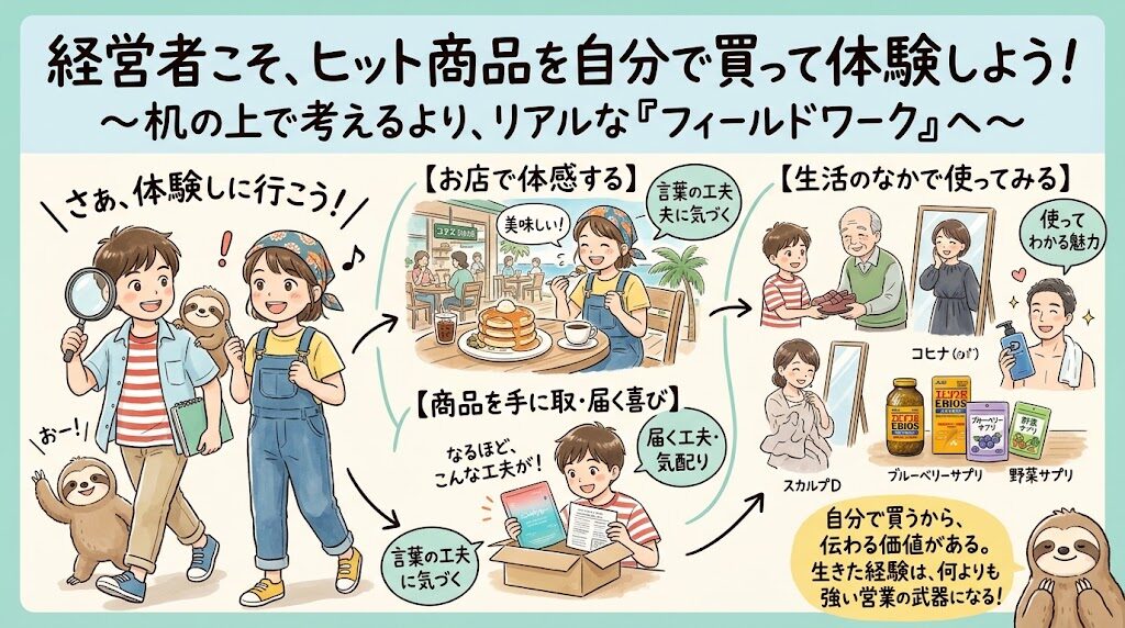 経営者こそ、ヒット商品を自分で買って体験しよう
